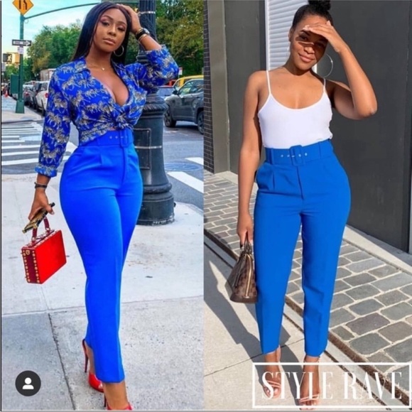 NWT Zara high waisted belted pants - Picture 6 of 16